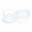 Picture of 15mm Clear Polyethylene Snap Plug with Pre-Scored Starburst, 5410SB-15