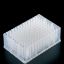 Picture of 96-Round Deep Well Plate, Assembled with 1.0mL Tapered Glass Insert w/Flat Tip, 8x45mm & Pierceable PTFE/Sil Mat with Slit,  99175WFT-96P