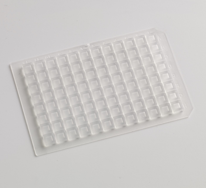 384 Square Well Clear Sealing Mat with Spray Coated PTFE/Premium Silicone  976050SW-384