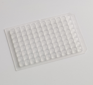 Picture of 384 Square Well Clear Sealing Mat with Spray Coated PTFE/Premium Silicone  976050SW-384