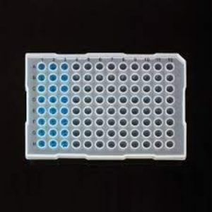 Picture of Clear Polyester Strips, Sealing 8-well Row of 96-well Plates or Single PCR 8-Tube Strip, RNAse/Dnase-Free, 8 Strips per sheet  CPE-qPCR-8