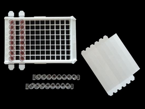 Picture of Clear Polypropylene, General Purpose Film Strips for 96-Well Plates & ELISA, Strip-Well Plates, RNase/DNase-Free, CPP-GP-8STR