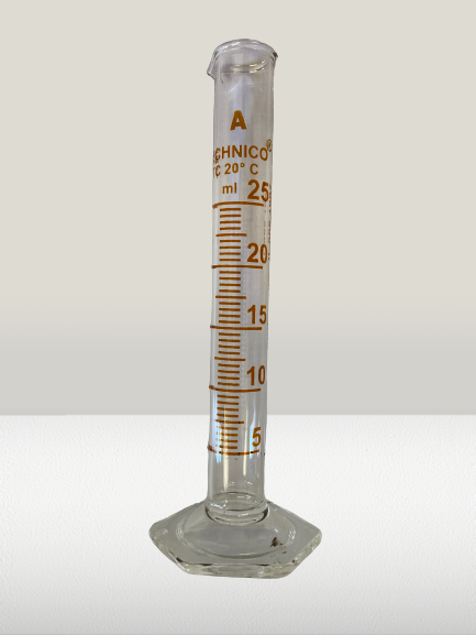 25ml glass Measuring Cylinder spou, MS GMC025