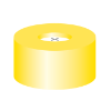 Picture of  Snap ring closure, N 11, PE(hard),yellow, center hole Silicone white/PTFE blue,cross-slit,1.0mm 702151