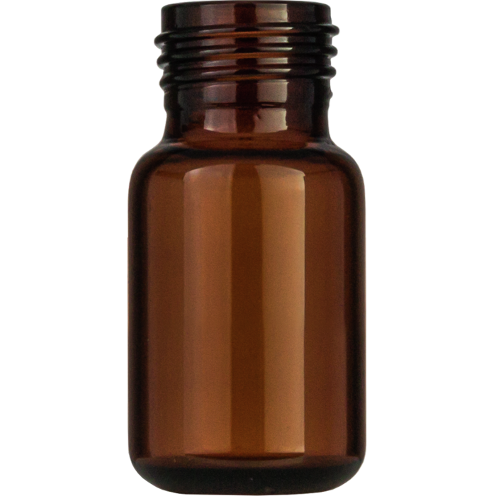 Screw neck vial, N 18, 22.5x46.0 mm, 10.0 mL, rounded bottom, amber 702866.2