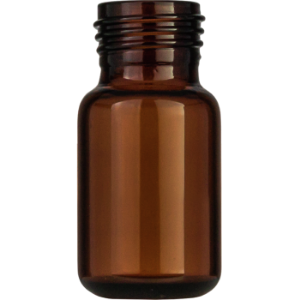 Picture of Screw neck vial, N 18, 22.5x46.0 mm, 10.0 mL, rounded bottom, amber 702866.2