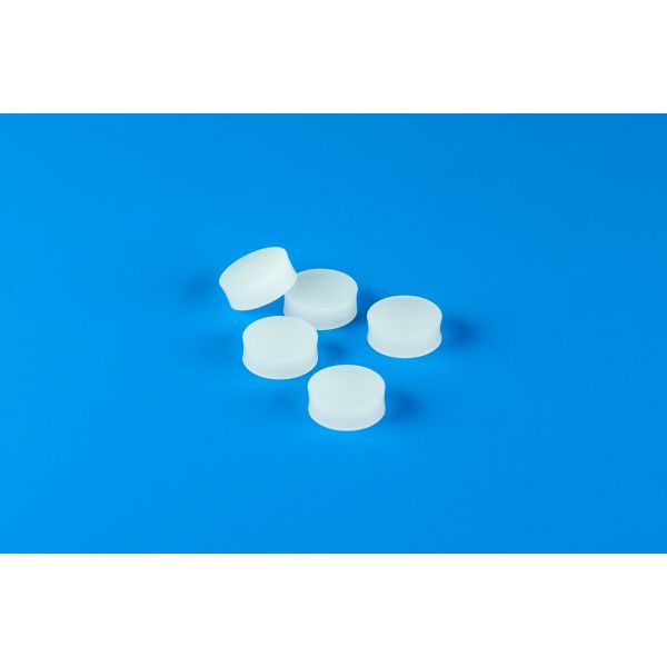 11mm (7/16") Diameter General Purpose Low Bleed Milky White GC Septa, 3mm Thick, over 100 Injections, Max Temp 250°C 606GPW-11