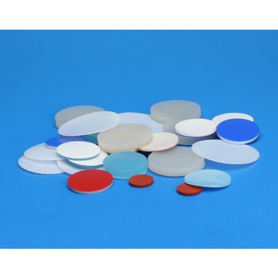 Picture of 11mm(7/16") Diameter Gray Low Bleed General Purpose Septa, Long Life - 100 Injections, Max Temp 200°C 606550LB-11G