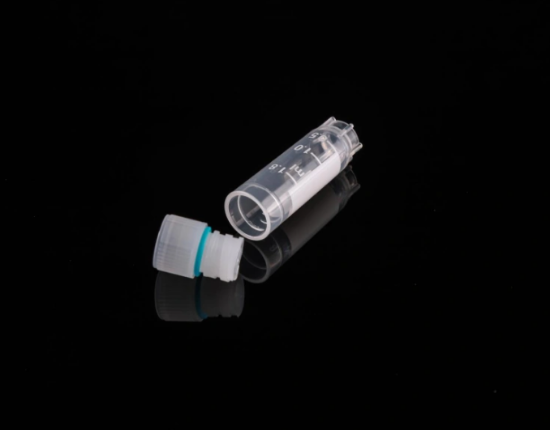 Picture of 4.0 mL Cryogenic Vial, Self-Standing, Internal Thread, Sterile, New Model, 10*10/rack, 8 racks/cs, 800 vials/cs, 608302