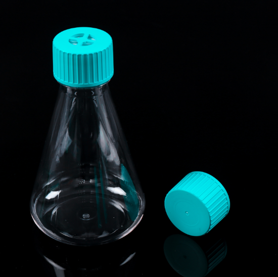 Picture of 500mL Erlenmeyer Flask, PETG, Plug Seal Cap, Sterile,1/pk, 12/cs 783001
