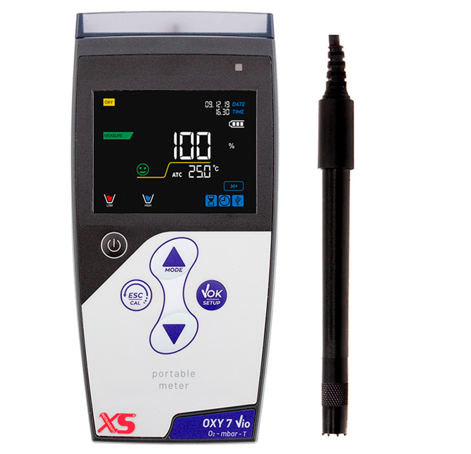 Oxy 7 Vio with polarographic sensor OXY DO7/MT with 3 mt cable, 1 bottle 0 Oxygen standar 50110202