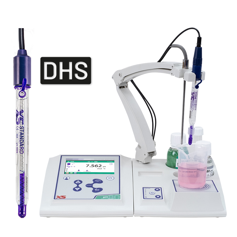 pH 80 PRO kit STIRRER with pH electrode XS STANDARD T BNC DHS, cable S7/BNC, temperature probe NT55, 50101392