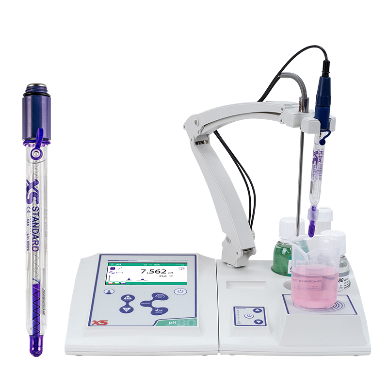 pH 80 PRO kit STIRRER with pH electrode XS STANDARD, temperature probe NT55, S7/BNC 1 m cable, 50101402