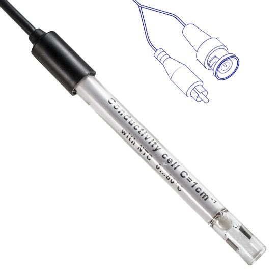 Picture of VPT 1 Cond. Cell C=1 with ATC, glass body, cable lenght 1 mt BNC/Cinch 50003352