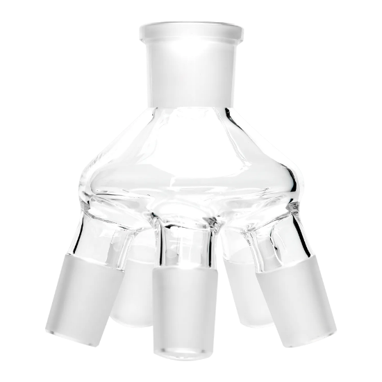 Picture of Distillation spider for simultaneous distillation from 5 evaporating flasks(Without flasks)  , Volume 50ml,Size NS24/40 18900177