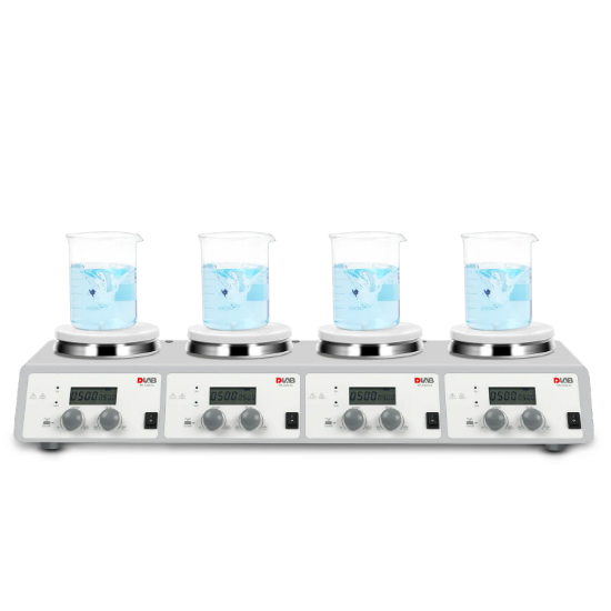Picture of MS-H340-S4, 4-Channel LCD Digital Hotplate Magnetic Stirrer, (was 8030271110) 8030278110