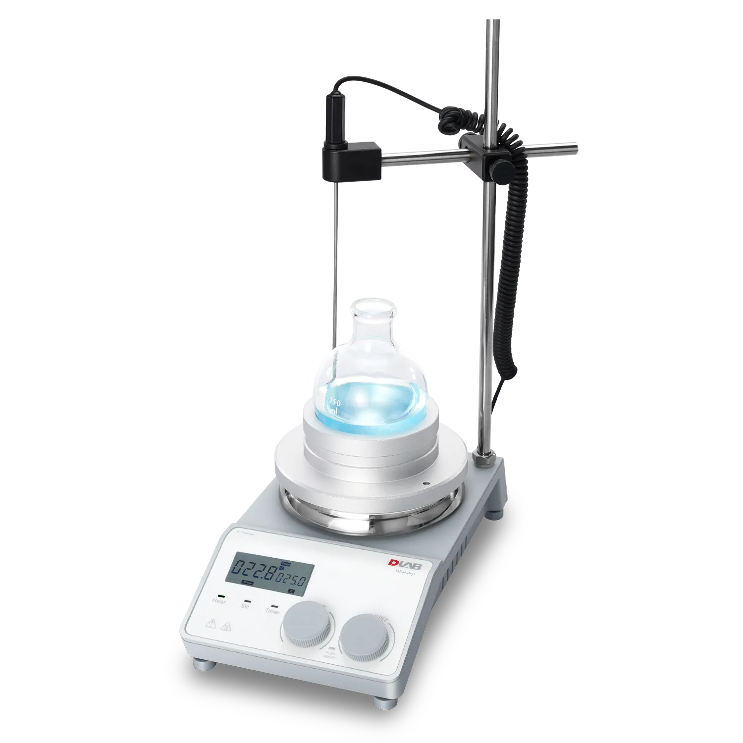 MS-H-ProA package 2: Magnetic Hotplate Stirrer (340°C)  &  PT1000A & Support clamp, 8160221110+18901706
