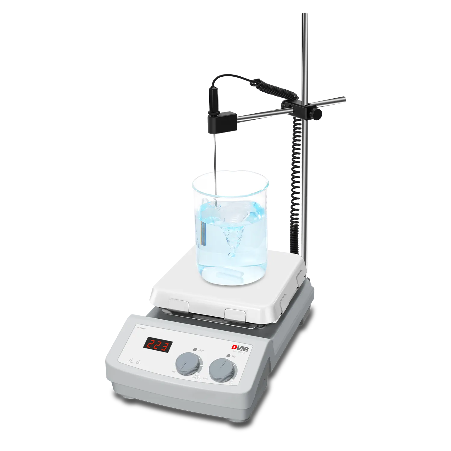 MS7-H550-S package 2:  Hotplate Magnetic Stirrer (550°C) & PT1000A & Support clamp, 8130122211+18901706