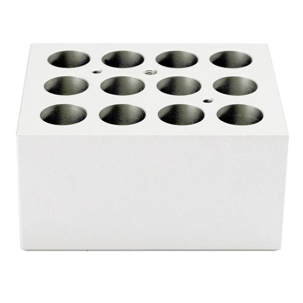 Heating block, used for 5mL tubes, 12 holes-H , Accessories of Dry Bath HB105-S1/S2&HB150-S1/S2,  18900463