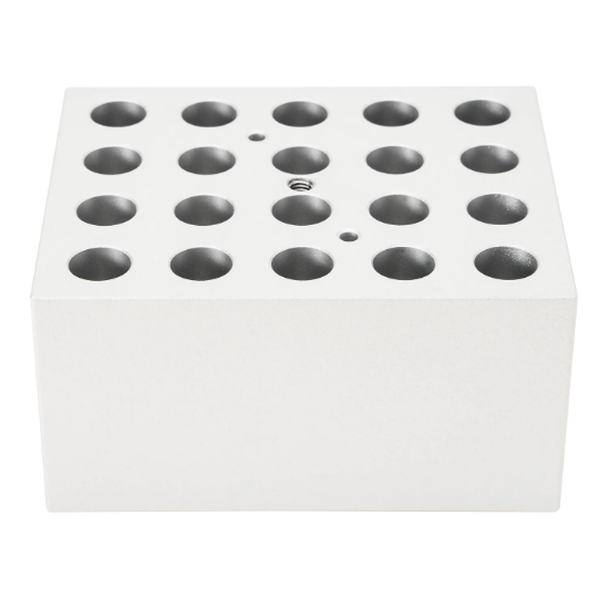 Picture of Heating block, used for 1.5mL tubes, 20 holes,  Accessories of Dry Bath HB105-S1/S2&HB150-S1/S2,  18900461
