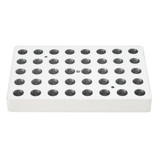 Picture of Heating block, used for 1.5mL tubes, 40 holes (thin), Accessories of Dry BathHB120-S,  18900276