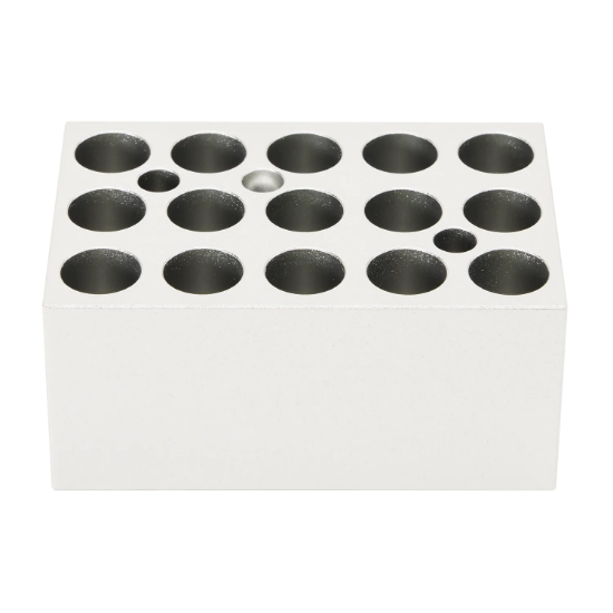 Picture of Heating block, used for 1.5mL tubes, 15 holes(cone bottom),Accessories of Mini dry bath 18900416