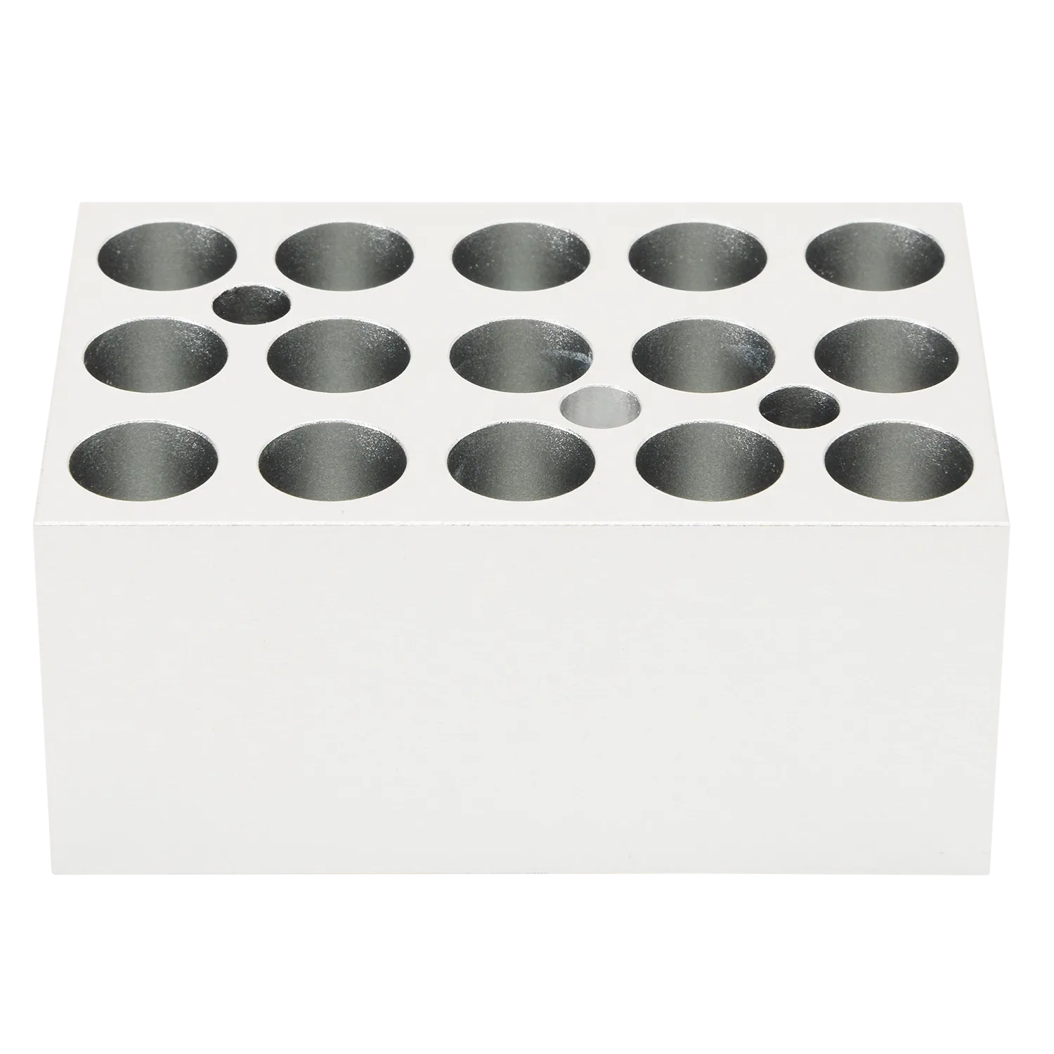 Heating block, used for 2mL tubes, 15 holes (round bottom), Accessories of Mini dry bath 18900428