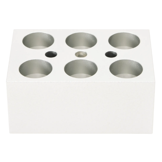 Picture of Heating block, used for 5mL tubes, 6 holes , Accessories of Mini dry bath 18900417