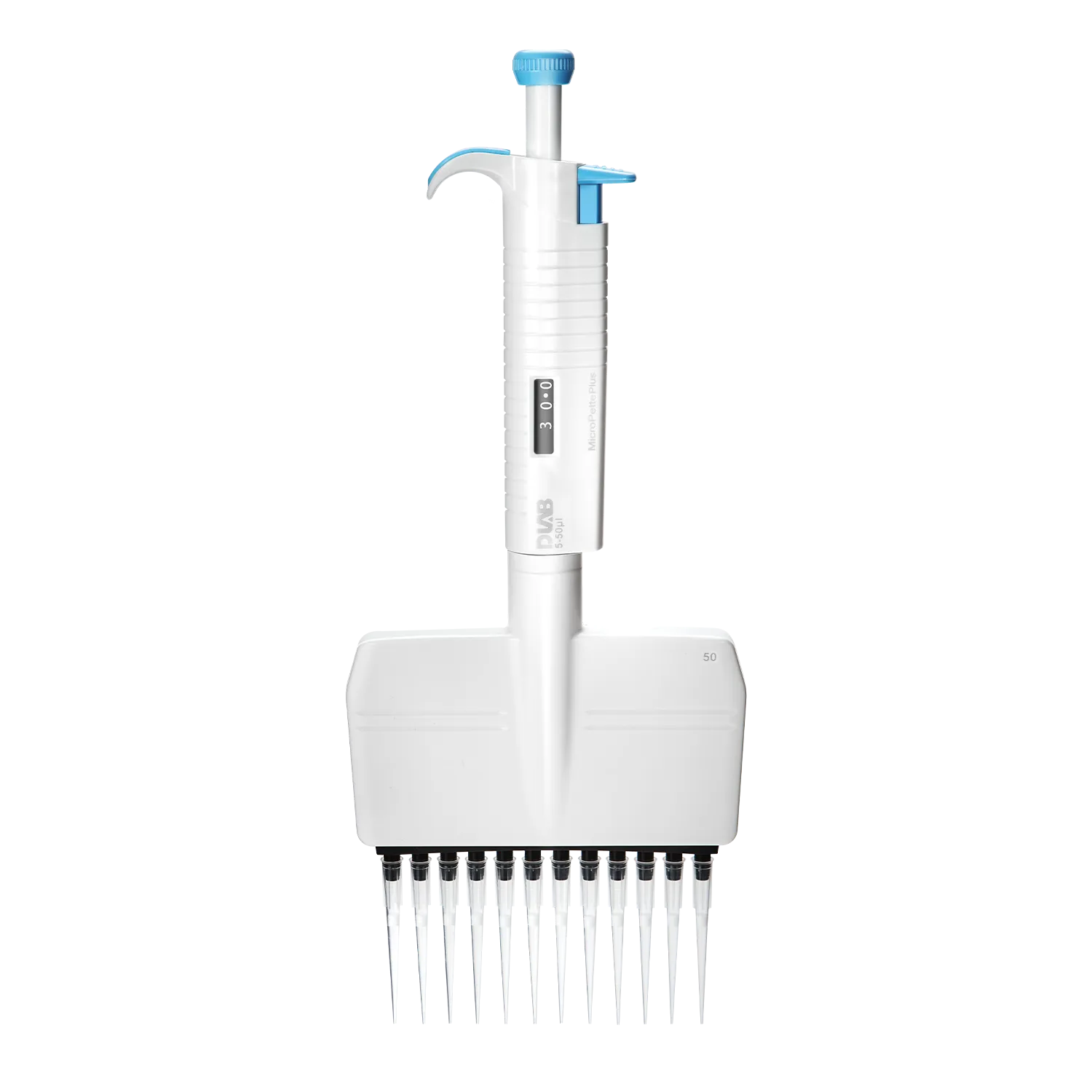 MicroPette Plus Multi-channel, Twelve-channel Adjustable Volume,Volume 5-50μl  , 7030304006
