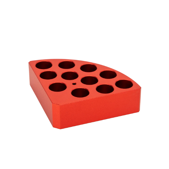 Picture of MS 135.2,Red quarter pie, 11 holes，4 ml reaction vessel，Ø15.2mm，20mm depth  18900002