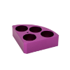 Picture of MS 135.3, Purple quarter pie, 4 holes，20 ml reaction vessel，Ø28mm，24mm depth, 18900003