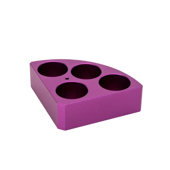 Picture of MS 135.3, Purple quarter pie, 4 holes，20 ml reaction vessel，Ø28mm，24mm depth, 18900003
