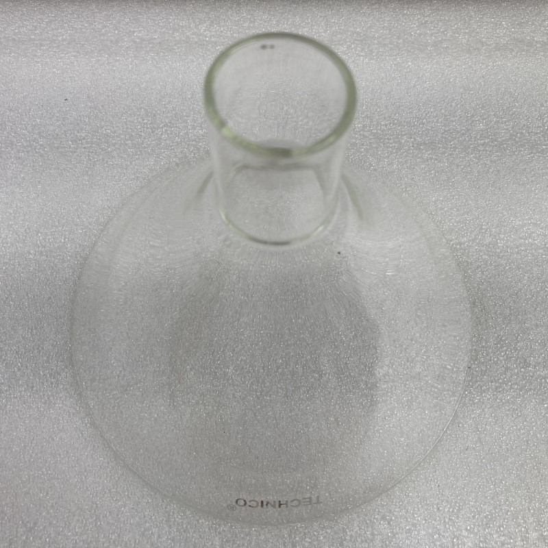 150mm Glass Fil funl short st, MS GFFUN150