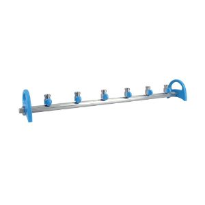 Picture of MultiVac 600,  6 places stainless steel Manifold without funnel adaptor, 180600-00
