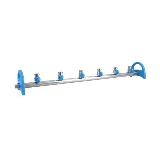 Picture of MultiVac 600,  6 places stainless steel Manifold without funnel adaptor, 180600-00