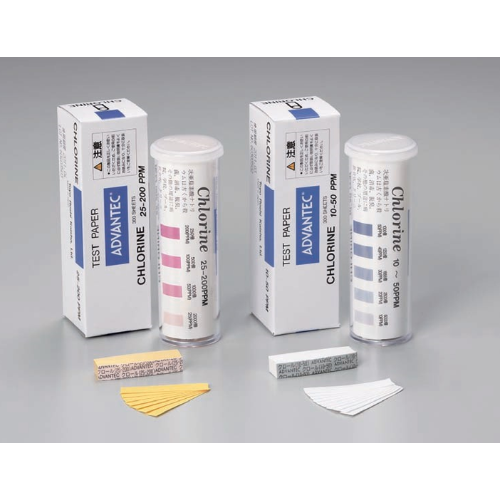 CHLORINE TEST PAPER 10-50ppm 300/PK, CHLORINE (10-50PPM)