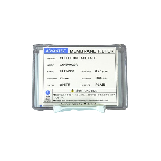 Membrane Filter CA 0.45 25mm WP 100/PK Non-Sterile C045A025A