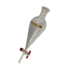 Picture of Separating Funnel Squibb Shape PTFE Stopcock, 250ml, Amber Printing, PK1, MS 4006.100.04