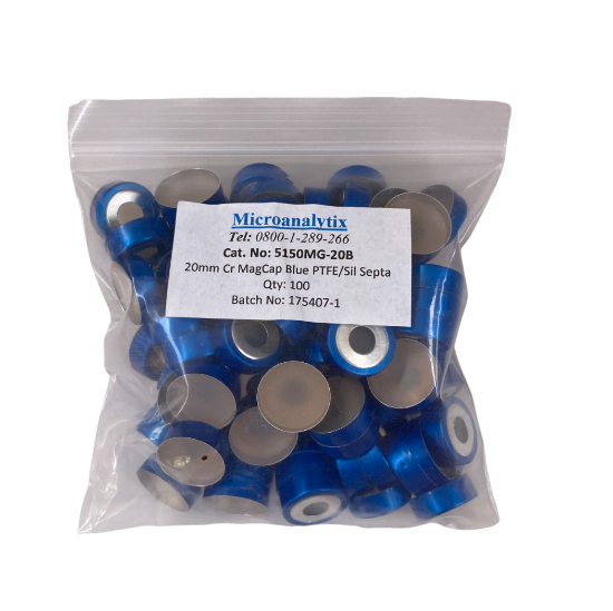 Picture of 20mm Magnetic Blue Seal, 0.125" Natural PTFE/Silicone Lined (was 5150MG-20B), MSVC5150MG-20B(100)