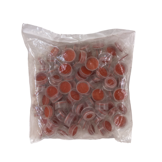 Picture of 11mm Clear Poly Crimp™ Seal, PTFE/Butyl Rubber Lined [Patented] MSVC5540-11(100)