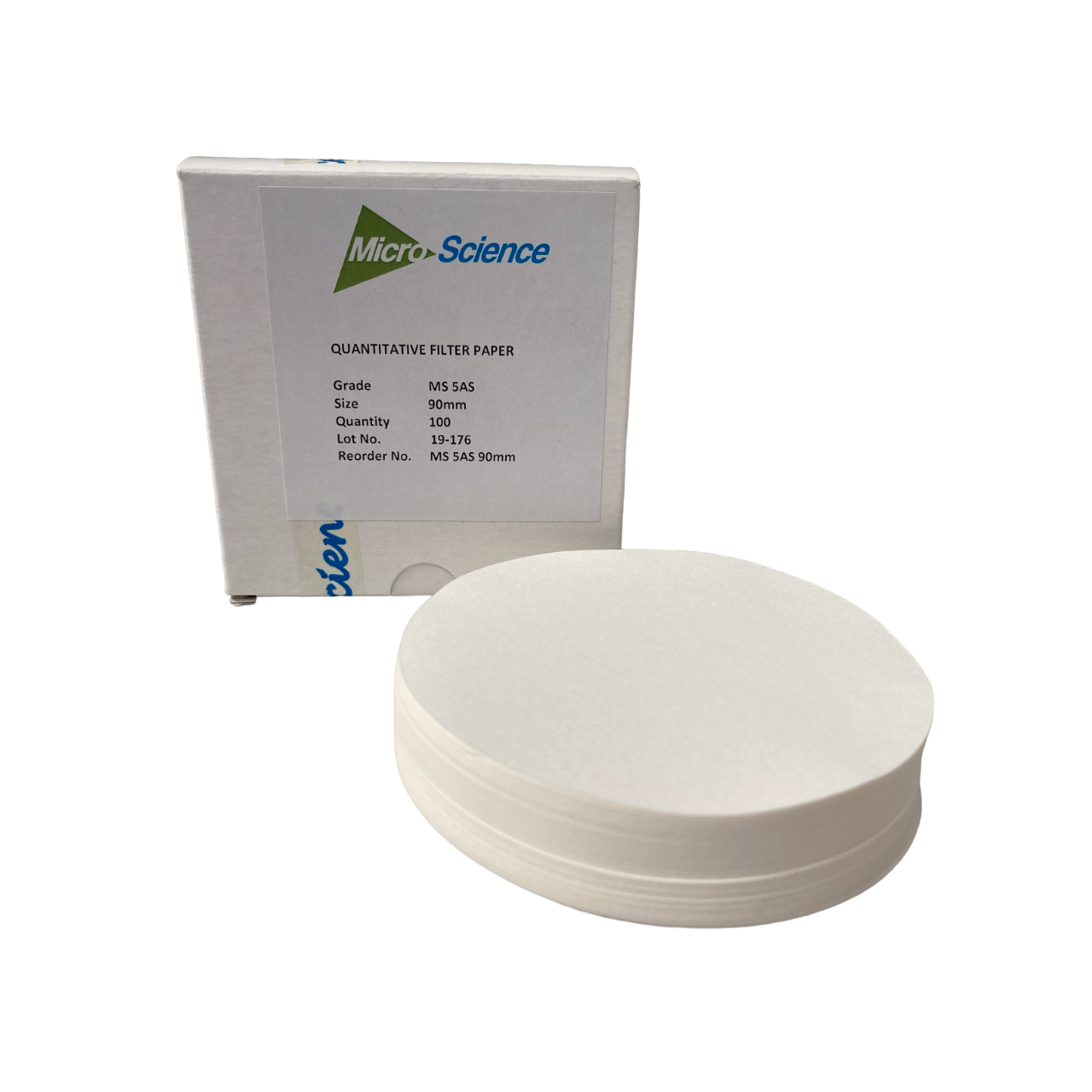 Quantitative Filter Paper 5AS 90mm,Ashless, slow flow, Box100, MS 5AS 90mm