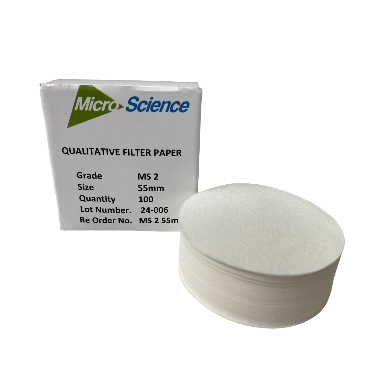 Qualitative Filter Paper MS2 55mm Box100, MS 2 55mm