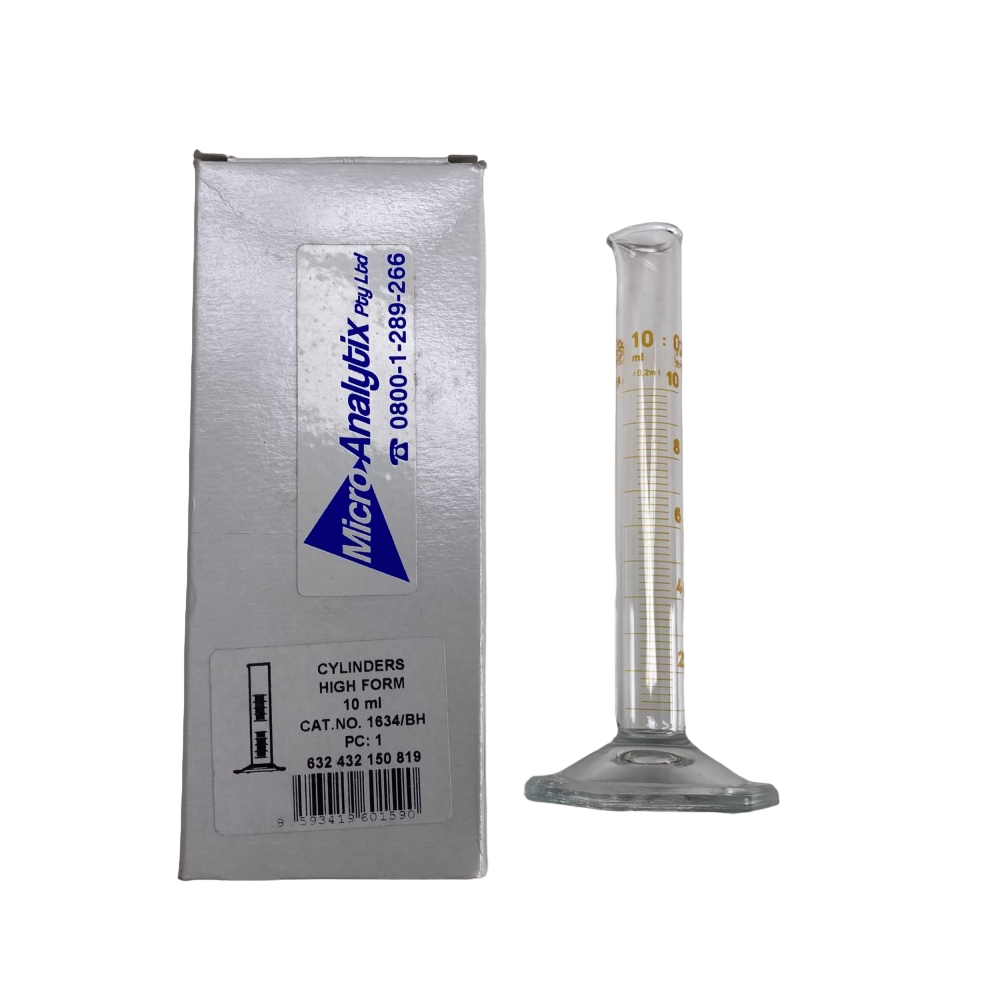 Glass Cylinder High form 10ml, MS GMC010