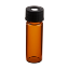 Picture of 20mL Amber Vial, 24-400mm Open Top Black Closure, 0.125" PTFE/Silicone Top Hat™ Lined 9A-131