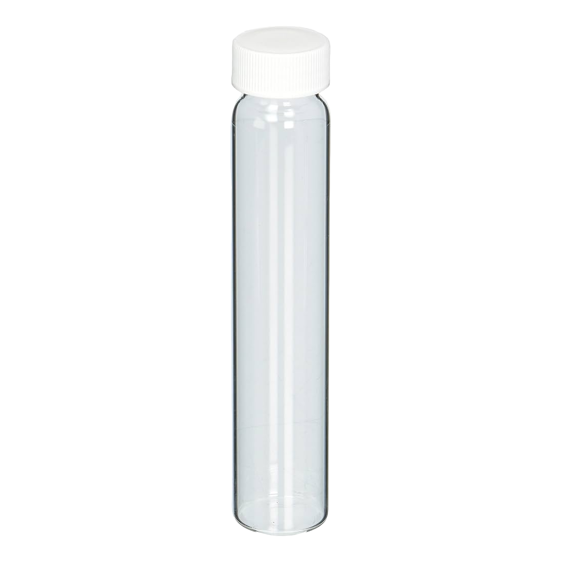 Precleaned - 60mL Clear Vial, 24-400mm Solid Top White Polypropylene Closure, PTFE Lined ,pk100, 9-090-2