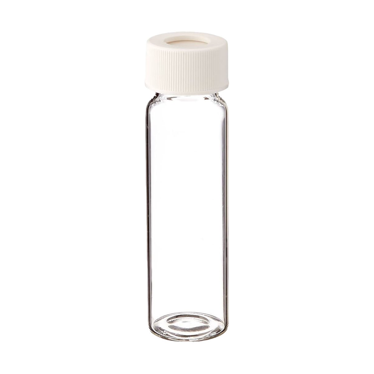 TOC Certified 40mL Clear Vial,  24-414mm Open Top Gray Polypropylene Closure,  .125" PTFE/Silicone Lined 9-105-TOC