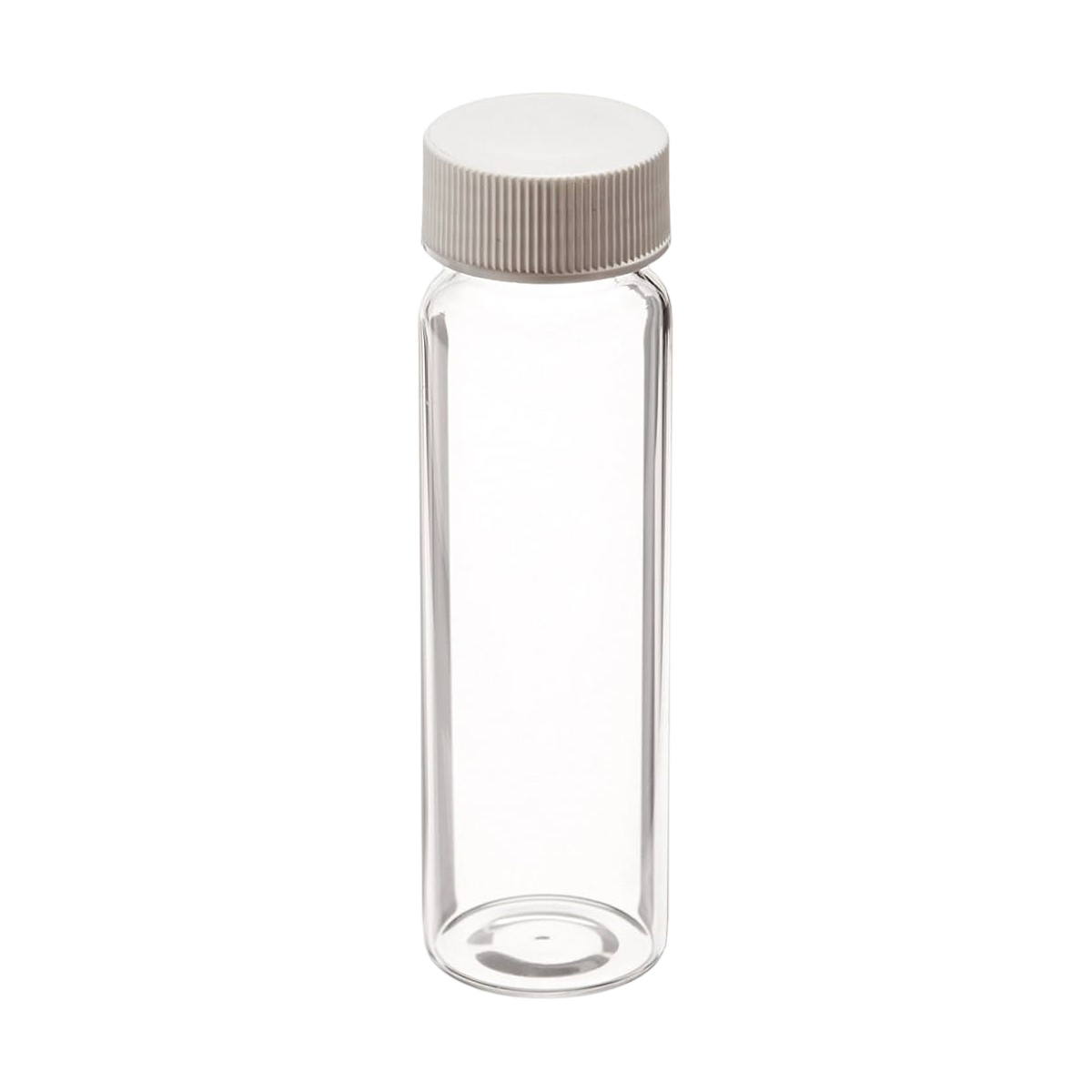 40mL Clear Vial, 24-400mm Solid Top White Polypropylene Closure, PTFE Lined  9-120