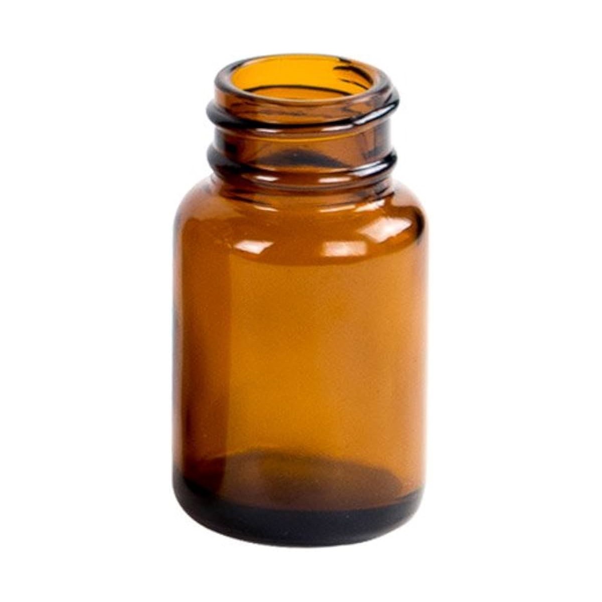 1 oz, 30cc Amber Packer, 36x65mm, 28-400mm Thread D0179-1