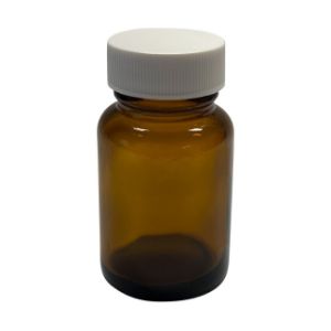 Picture of Precleaned - 1 oz, 30cc Wide Mouth Packer, 36x65mm, 28-400mm Thread, White Closure, PTFE Lined  9-220-2