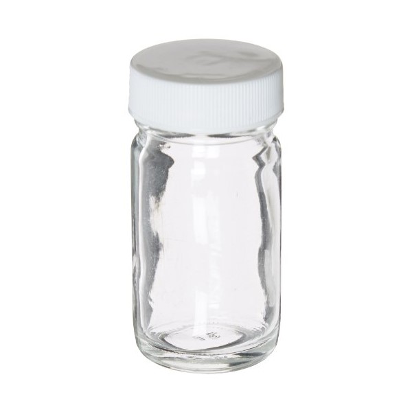 1 oz, 30mL Tall Wide Mouth Jar, 34x68mm, 33-400mm Polypropylene Closure, F217 Lined D0098-1